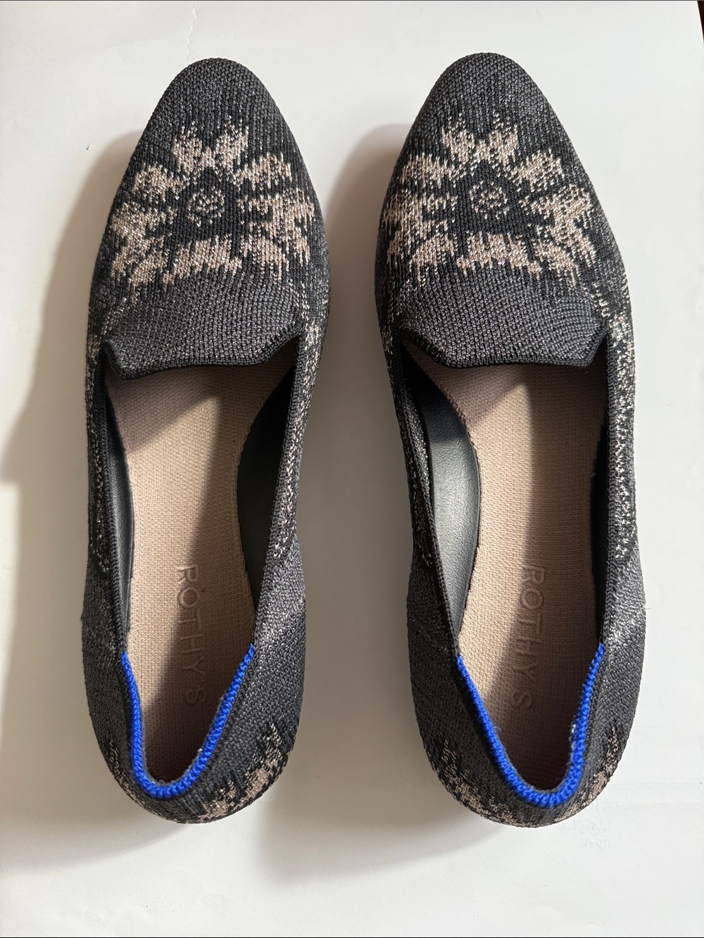 Rothy's Obsidian limited edition Almond Loafer.
